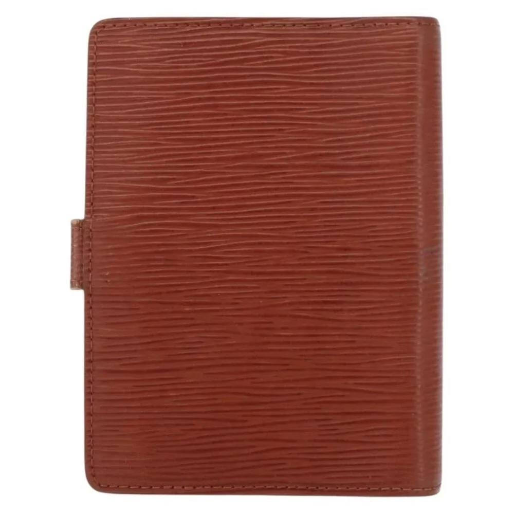 LOUIS VUITTON Epi Agenda PM Day Planner Cover Brown